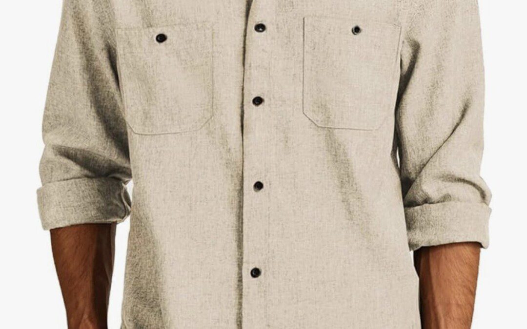 Men’s Casual Button Down Shirt Wrinkle Free – Just $13.49 (Reg $30!)